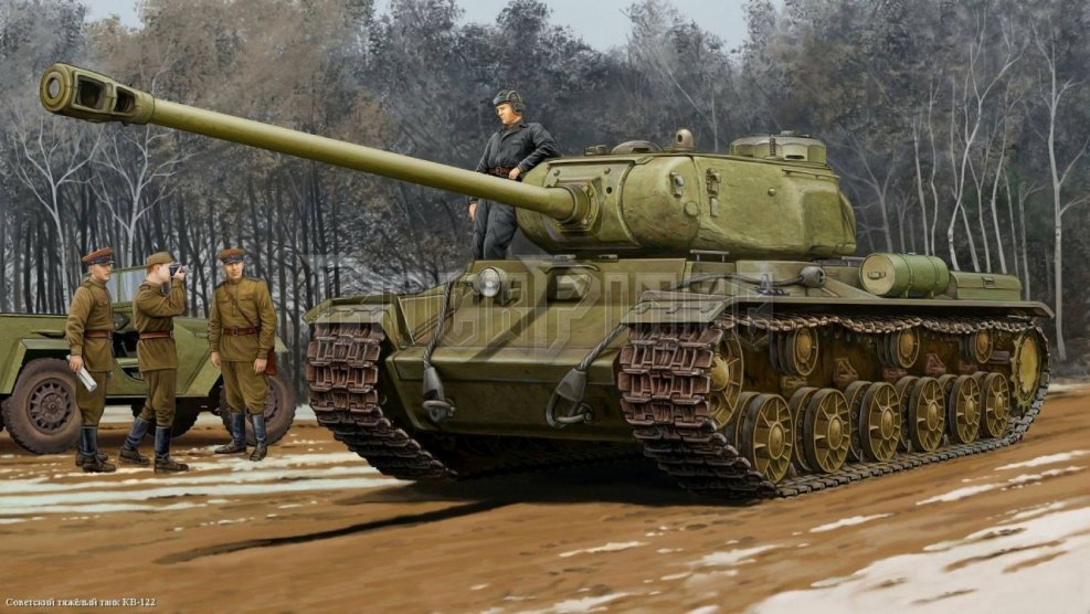 Сборная модель Trumpeter Soviet KV-122 Heavy Tank (01570) 1:35