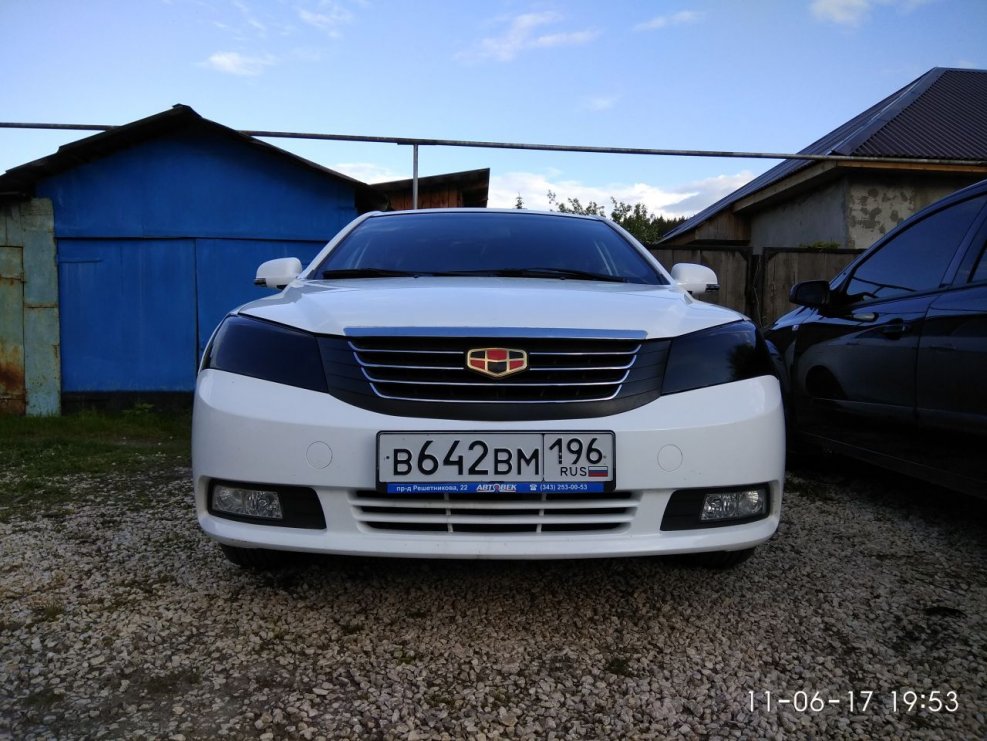Geely Emgrand ec7 тонированные фары
