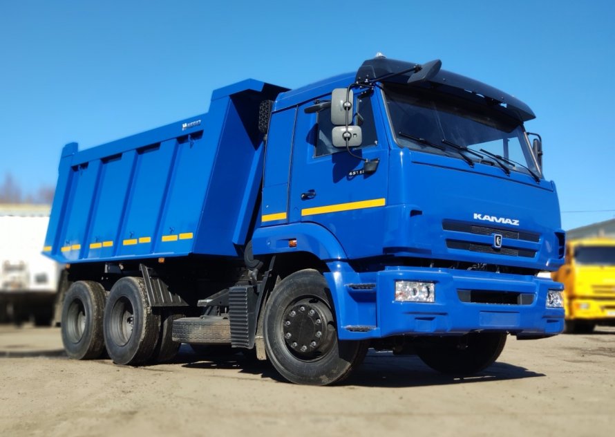 КАМАЗ 65115 самосвал синий