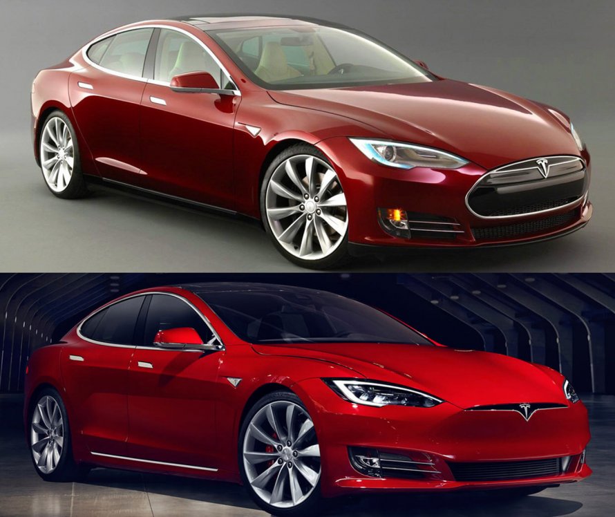 Tesla model s Рестайлинг
