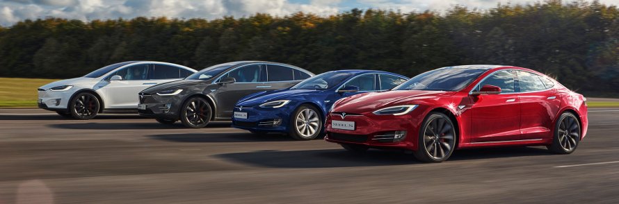 Модельный ряд электрокаров Tesla