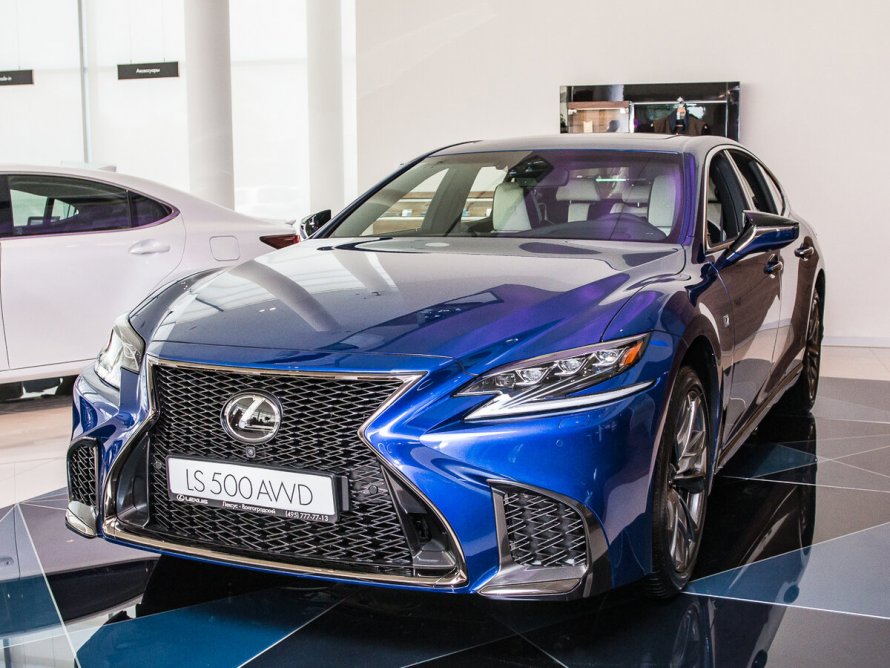 Лексус лс 500 синий