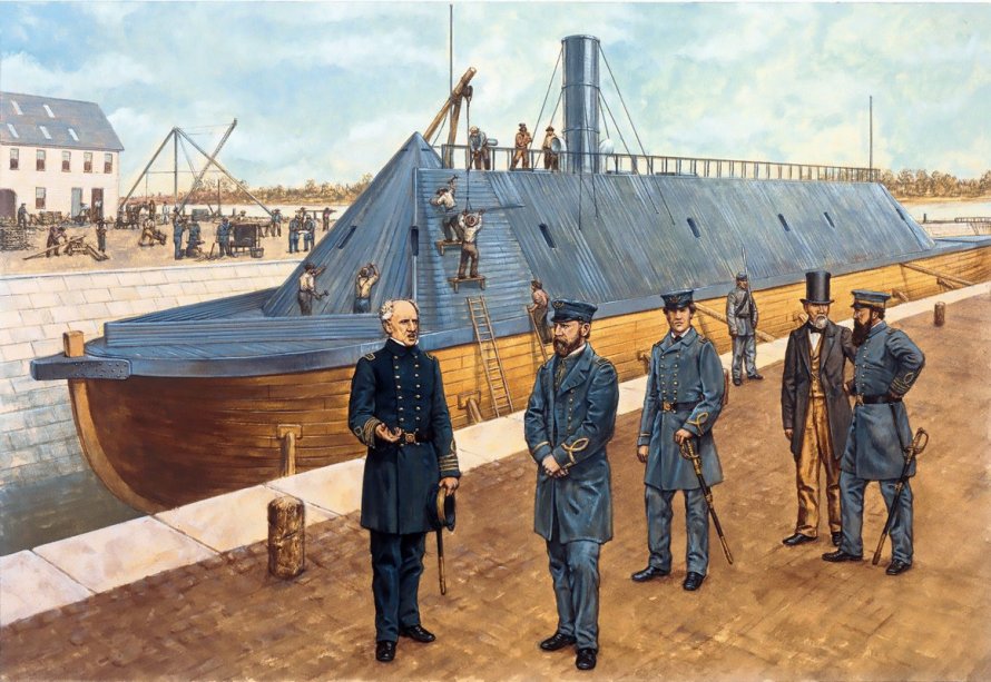 Броненосец конфедератов Virginia