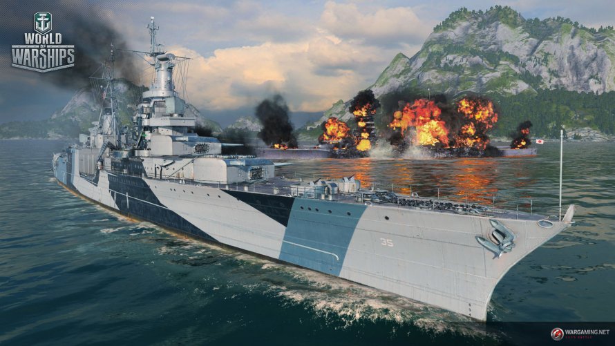 Тяжелый крейсер USS "Indianapolis"