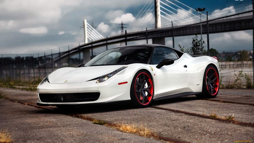 Ferrari 458 Italia Tuning белый