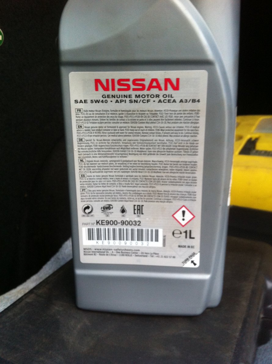 Масло Nissan Teana j31