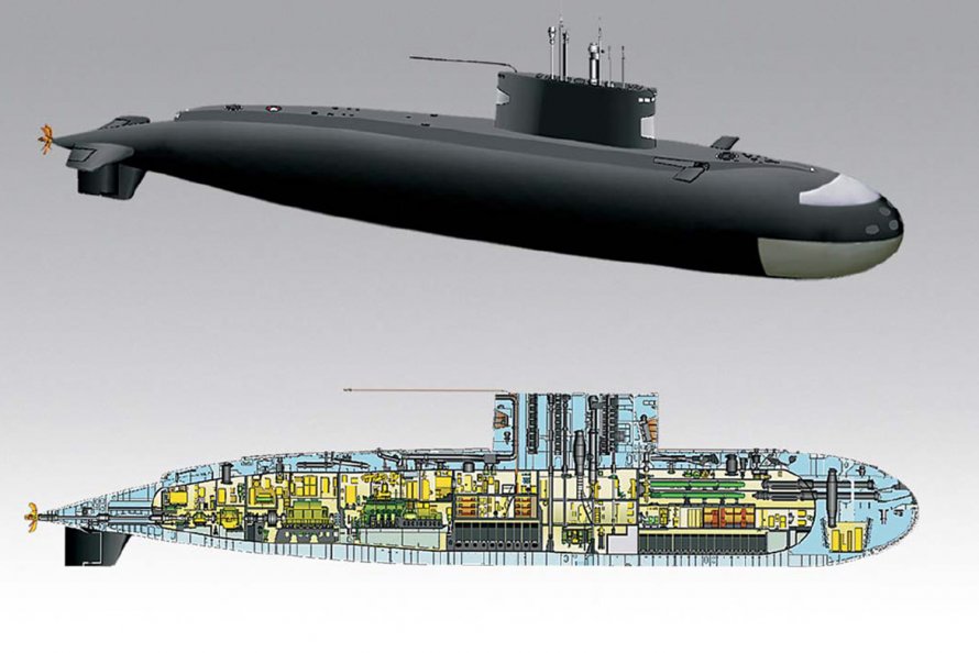 Дизель-электрическая подводная лодка проекта 636 "Варшавянка"