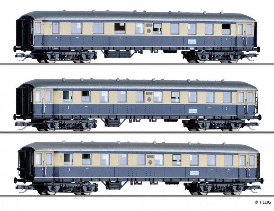 Tillig Modellbahnen GMBH & co. пассажирский поезд Dr, 01425, TT