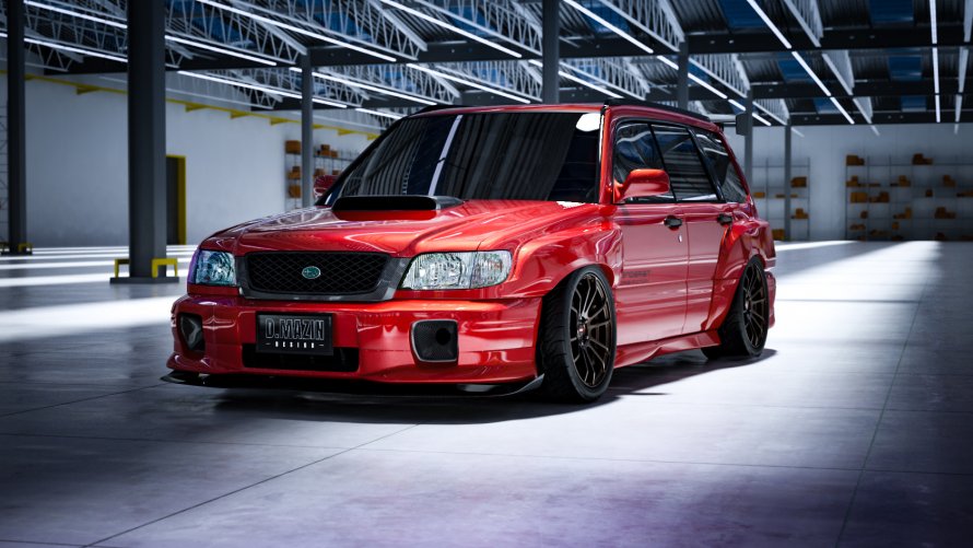 Subaru Forester sf5 белый