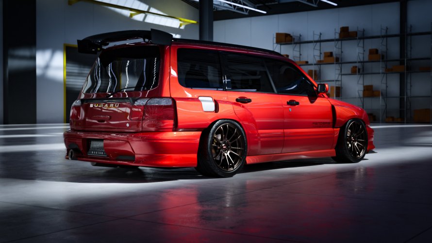 Subaru Forester sf5 черный
