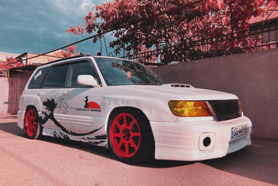 Subaru Forester sf5 синий