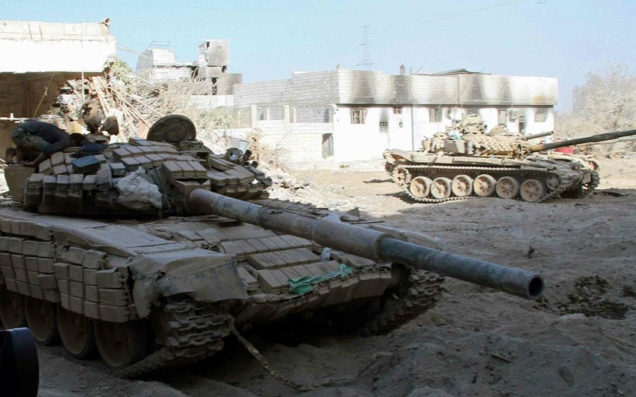 Танк т-72б в Сирии