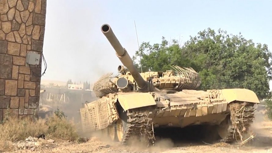Танк т-72б в Сирии