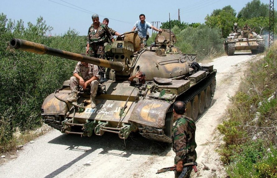 Танк т-55 в Сирии