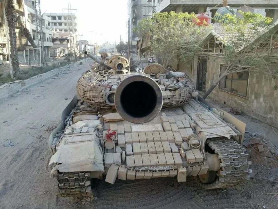 Танки т-72 в Сирии