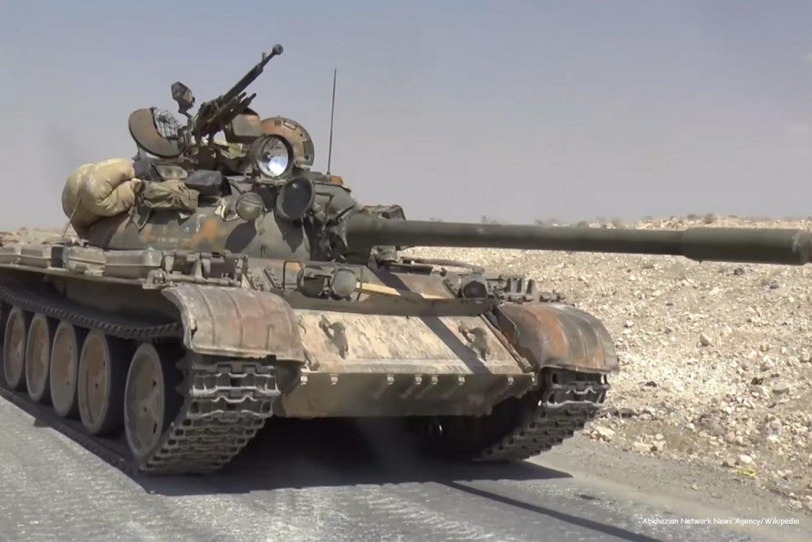 Танк т-55 в Сирии