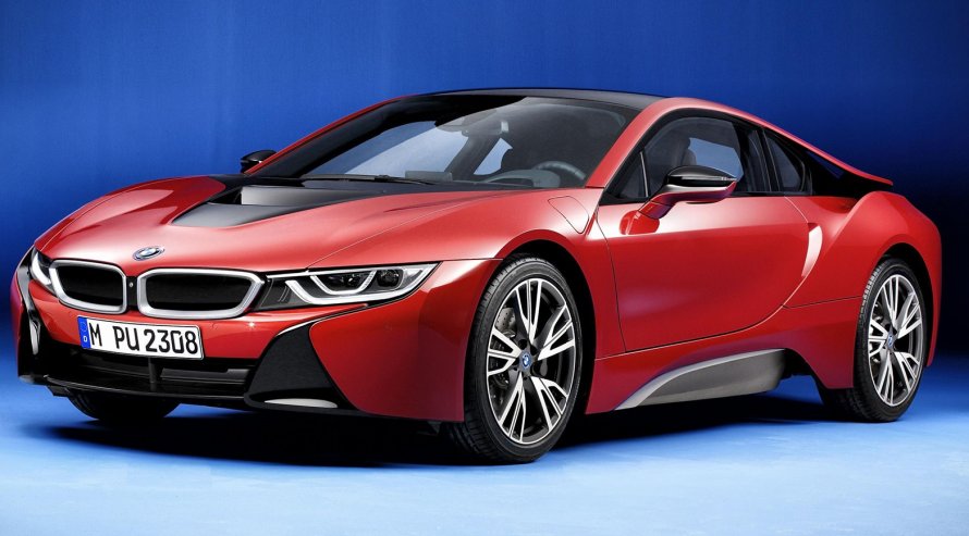 BMW i8 Black and Red