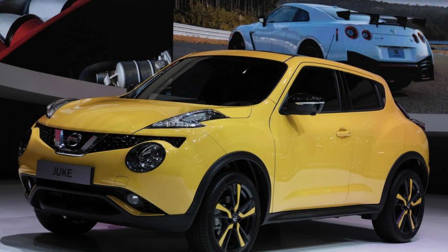 Nissan Juke 2018 желтый