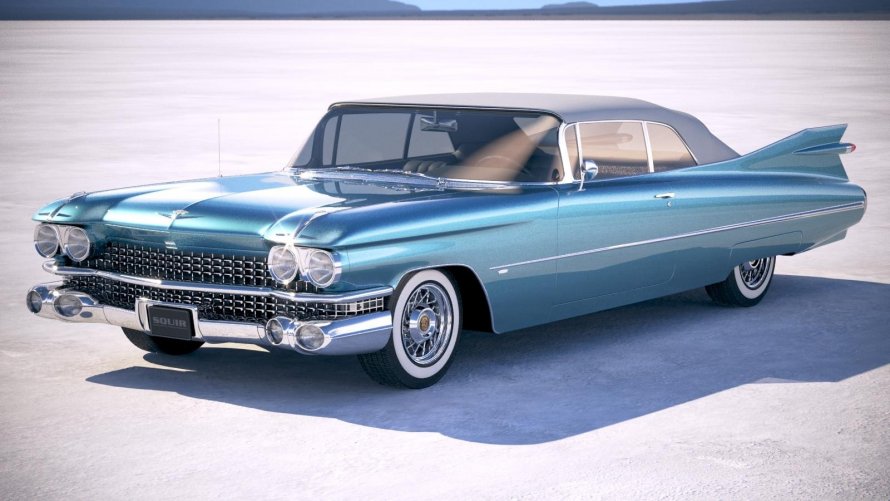 Cadillac Eldorado 1959 красный