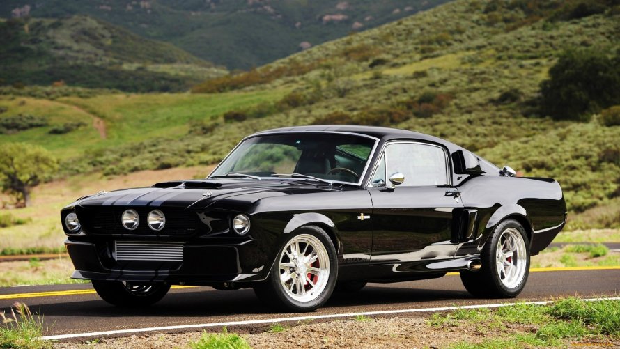 Ford Mustang gt 500 Shelby черный