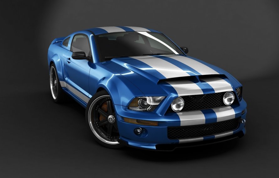 Форд Мустанг gt 500 черный