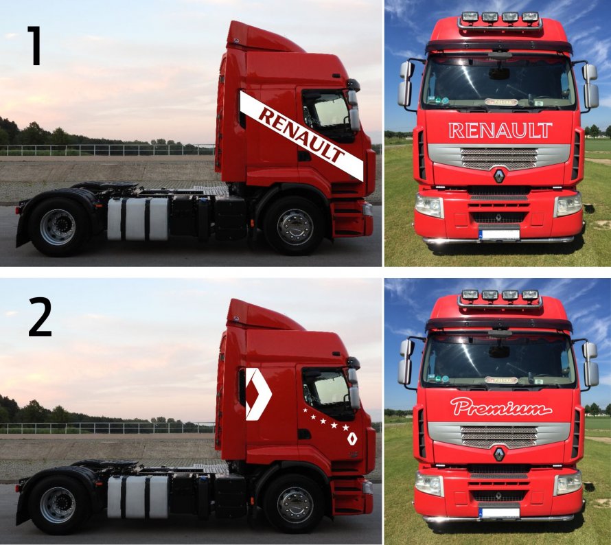 Наклейки Renault Premium