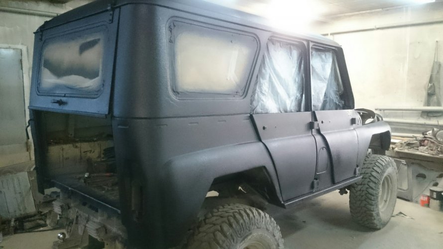 Покраска УАЗ 3151 раптором