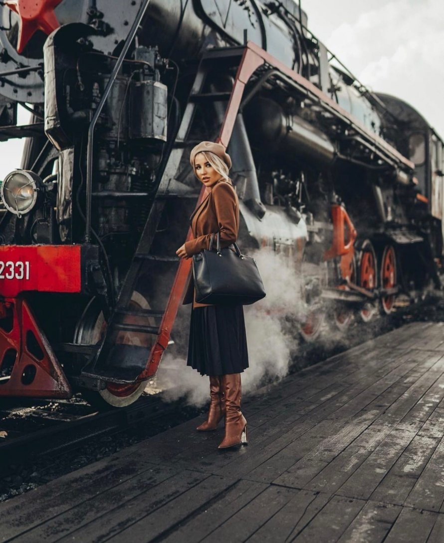 Ретро поезд Рускеала