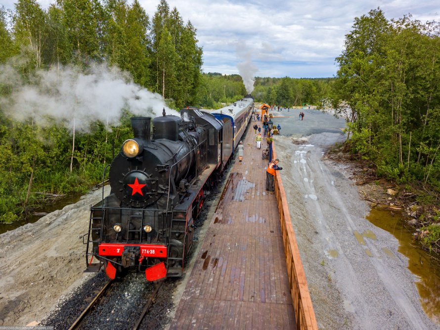 Паровоз Сортавала Рускеала