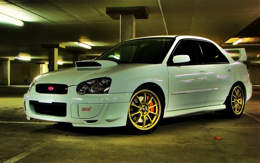 WRX STI 2004 White Subaru