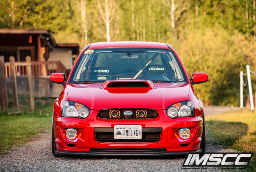 Subaru Impreza WRX STI 2007 красная