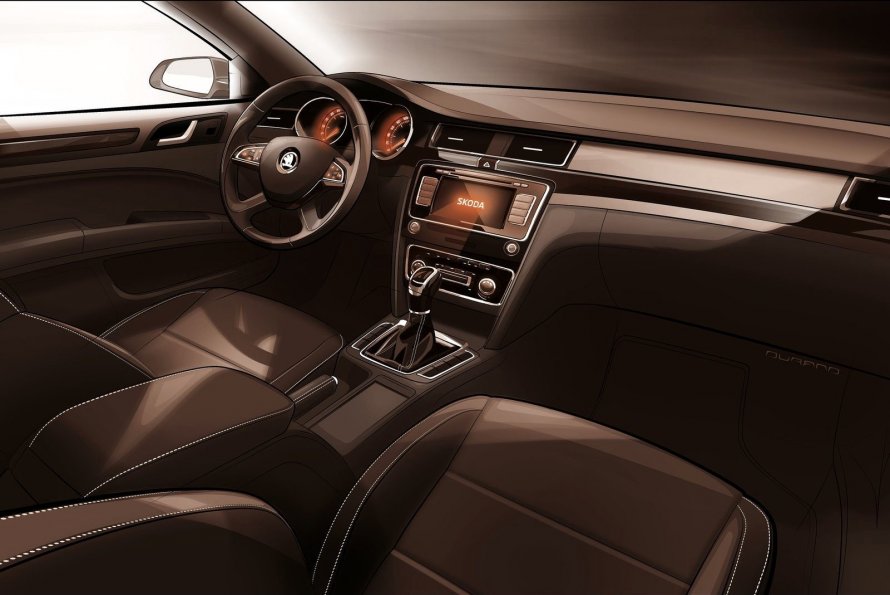 Škoda Superb 2016 салон