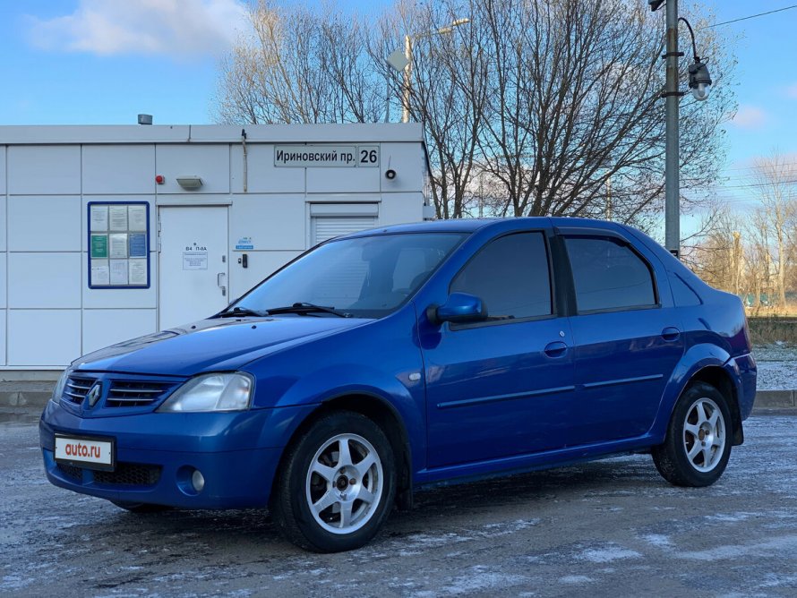 Рено Логан 2007 синий