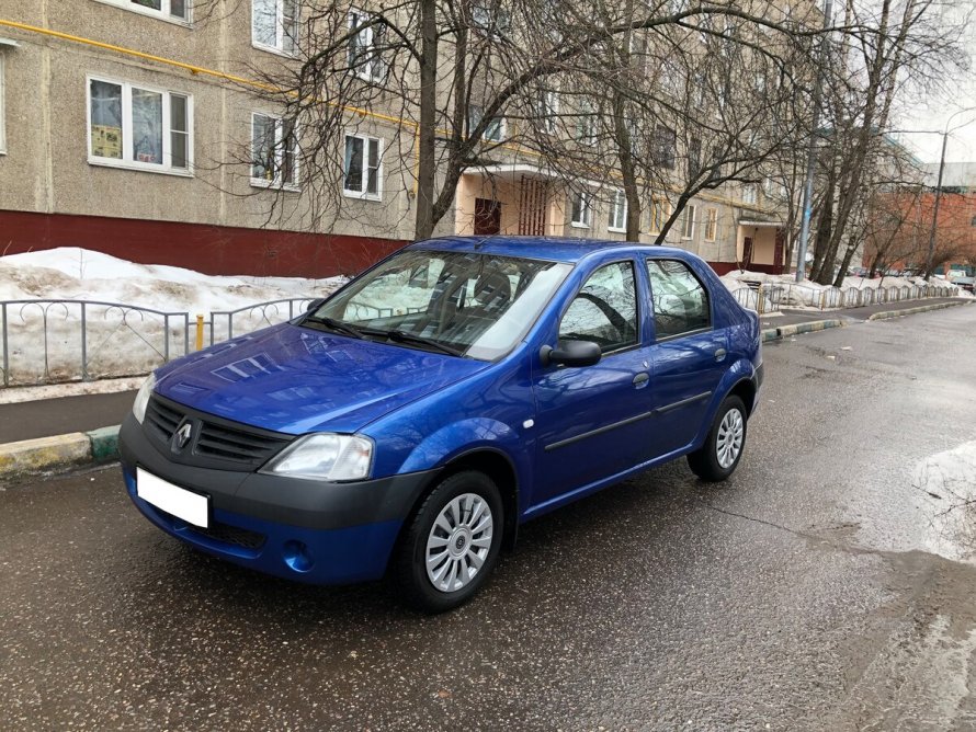 Рено Логан 2007 синий