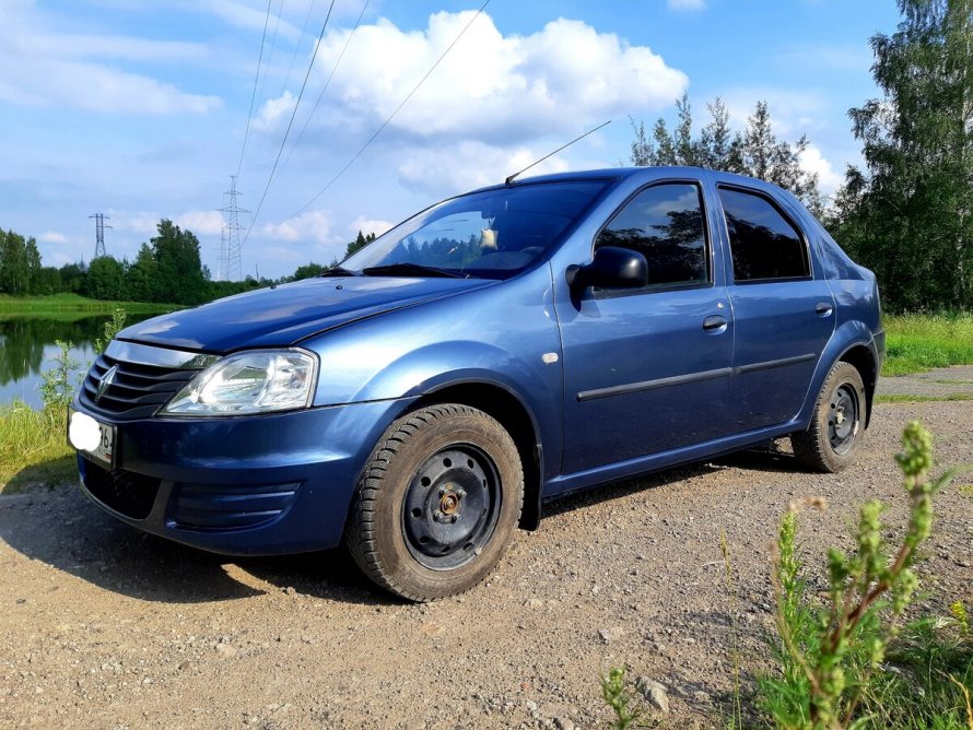 Рено Логан 2015 синий