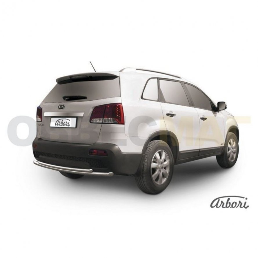 Kia Sorento 2009 защита заднего бампера d57 длинная