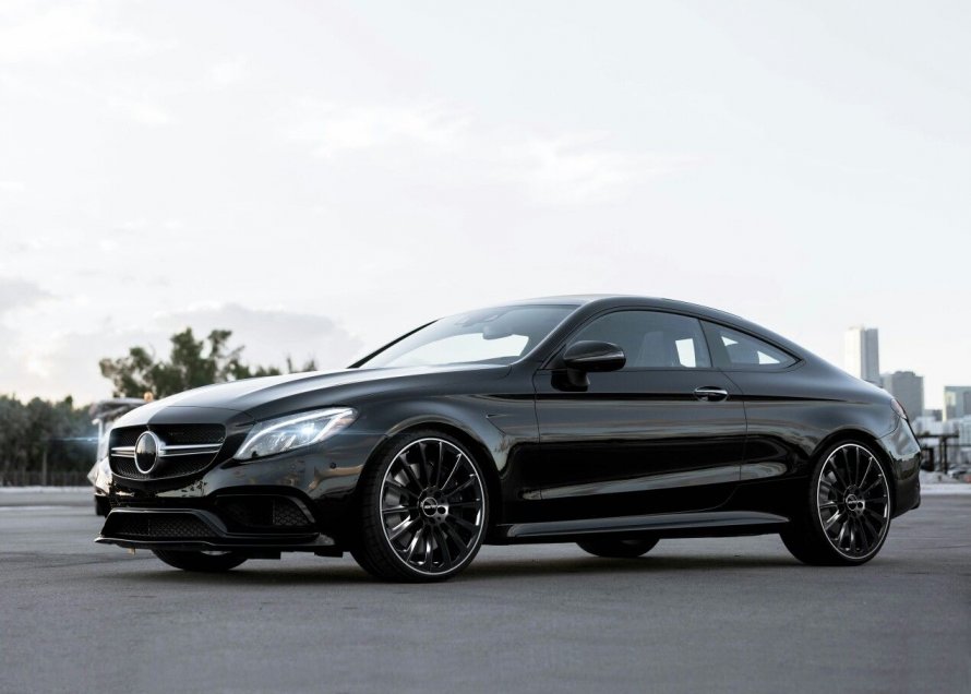Мерседес c200 Coupe черная