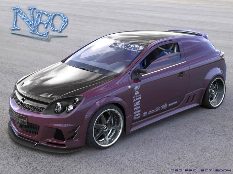 Opel Astra тюнингованная