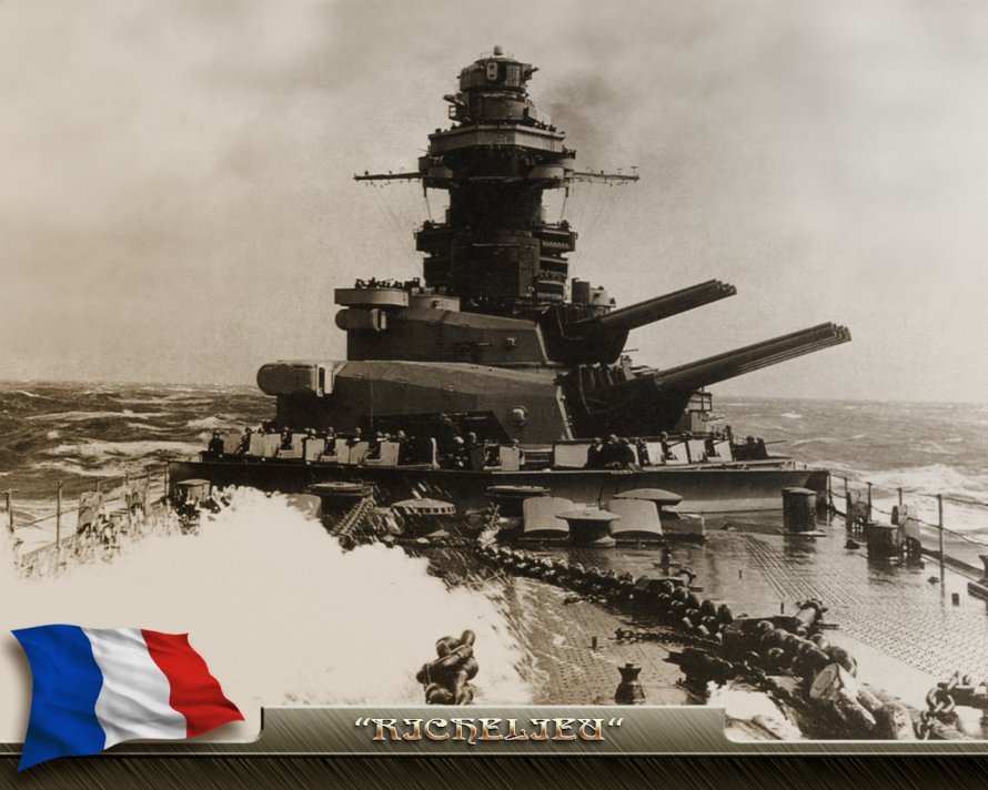 Линкор Richelieu, 1943г