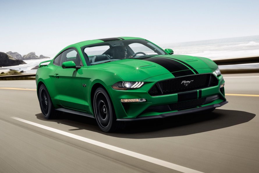 Ford Mustang 2020 зеленый