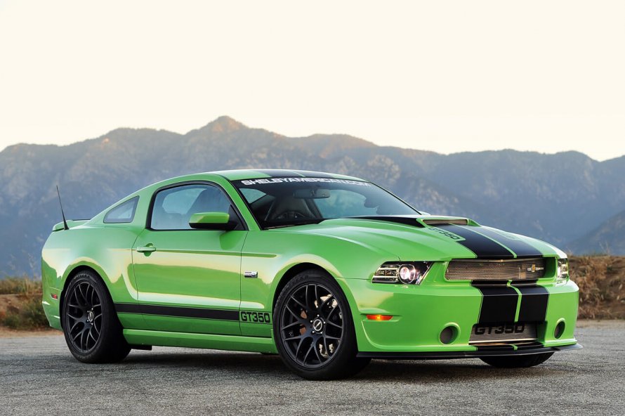 Форд Мустанг gt350 зелёный