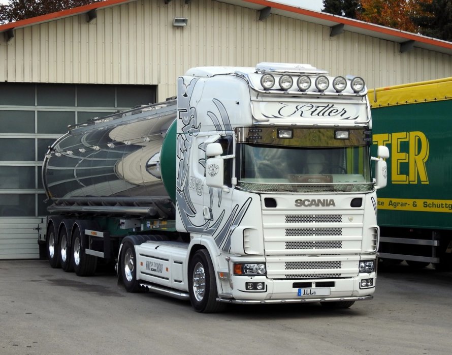 Скания v8 оранжевая