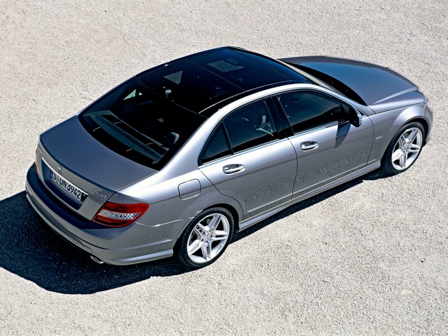 Mercedes w204 панорамная крыша
