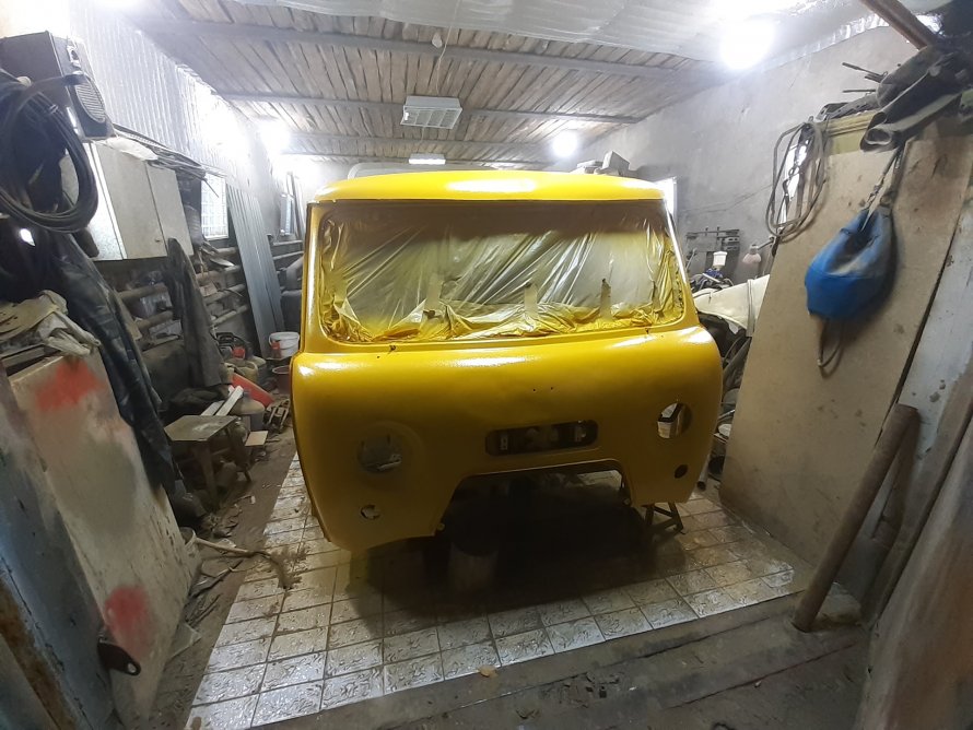 Покраска кабины УАЗ 3303