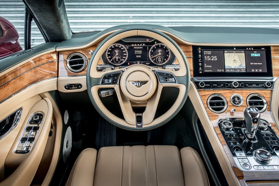 Bentley Continental gt 2018 салон