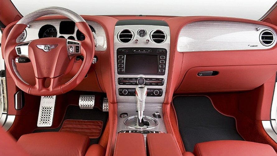Bentley Continental gt красный салон