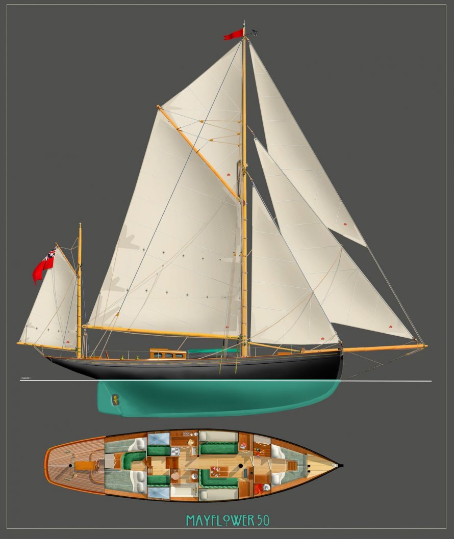 Mayflower 50 яхта