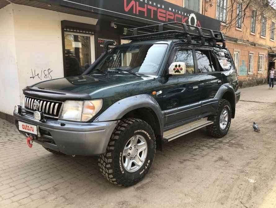 Land Cruiser 90 Prado зеленый