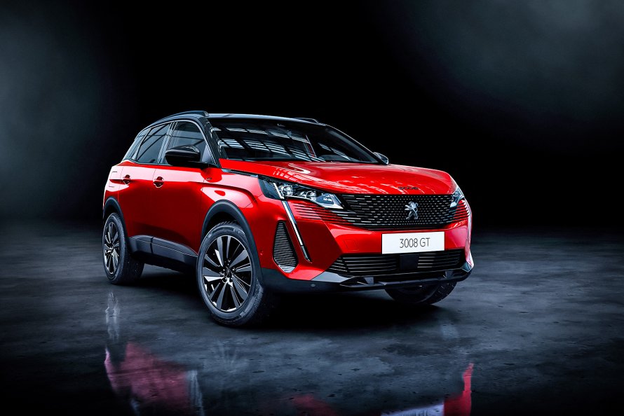 Peugeot 3008 2021 красный