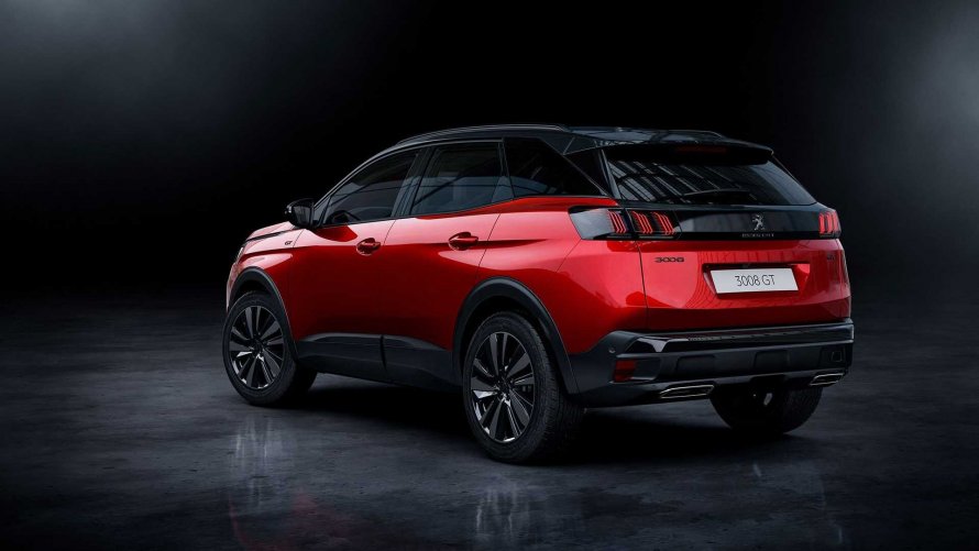 Peugeot 3008 2021 красный